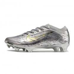 Nike Zoom Mercurial Vapor 15 Elite Xxv Se FG Metallic Silver Soccer Cleats