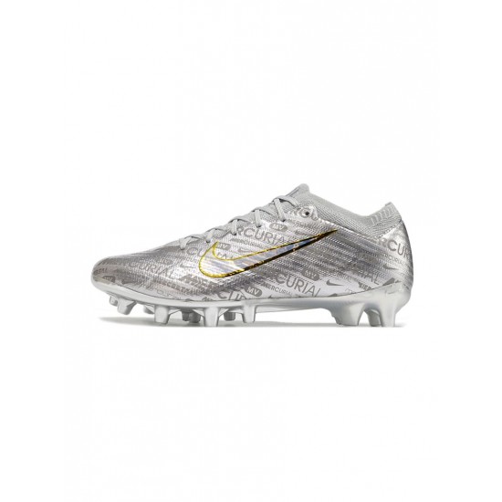 Nike Zoom Mercurial Vapor Xv Elite Xxv Se AG Pro Metallic Silver Soccer Cleats