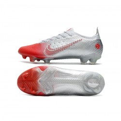 Nike Mercurial Vapor 14 Elite FG Silver Red Football Soccer Cleats