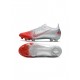 Nike Mercurial Vapor 14 Elite FG Silver Red Football Soccer Cleats
