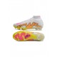 Nike Air Zoom Mercurial Superfly Elite 9 FG White Pink Black Soccer Cleats