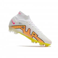 Nike Air Zoom Mercurial Superfly Elite 9 FG White Pink Black Soccer Cleats