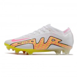 Nike Air Zoom Mercurial Vapor 15 Elite FG White Pink Black Soccer Cleats