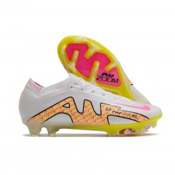 Nike Air Zoom Mercurial Vapor 15 Elite FG White Pink Black Soccer Cleats