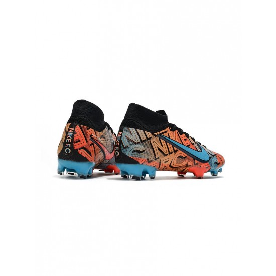 Nike Mercurial South Mexico City Superfly 7 Elite FG Black Blue Multicolor  Soccer Cleats