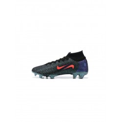 Nike Mercurial Superfly 7 Elite FG Black Fierce Purple Metallic Silver Crimson Soccer Cleats