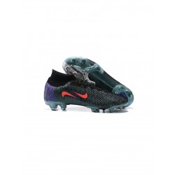 Nike Mercurial Superfly 7 Elite FG Black Fierce Purple Metallic Silver Crimson Soccer Cleats