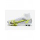 Nike Mercurial Superfly Viii Elite FG White Black Meatallic Silver Volt Soccer Cleats