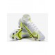 Nike Mercurial Superfly Viii Elite FG White Black Meatallic Silver Volt Soccer Cleats