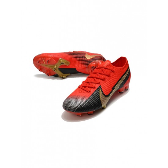 Nike Mercurial Vapor 13 Elite FG Red Gold Black Soccer Cleats