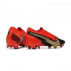 Nike Mercurial Vapor 13 Elite FG Red Gold Black Soccer Cleats