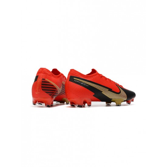 Nike Mercurial Vapor 13 Elite FG Red Gold Black Soccer Cleats