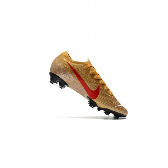 Nike Mercurial Vapor 13 Elite FG Red Gold Soccer Cleats