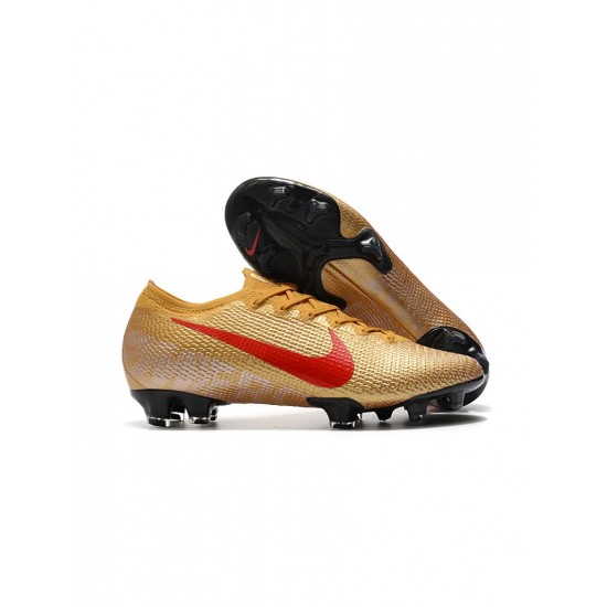 Nike Mercurial Vapor 13 Elite FG Red Gold Soccer Cleats