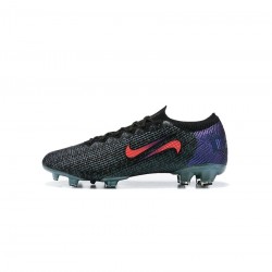 Nike Mercurial Vapor 13 Elite Se FG Black Fierce Purple Metallic Silver Soccer Cleats