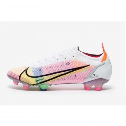 Nike Mercurial Vapor Dragonfly 14 Elite FG White Metallic Silver Dark Raisin Soccer Cleats