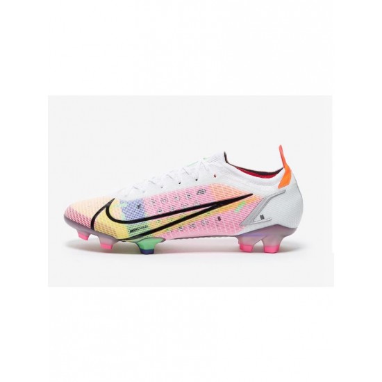 Nike Mercurial Vapor Dragonfly 14 Elite FG White Metallic Silver Dark Raisin Soccer Cleats