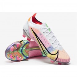 Nike Mercurial Vapor Dragonfly 14 Elite FG White Metallic Silver Dark Raisin Soccer Cleats