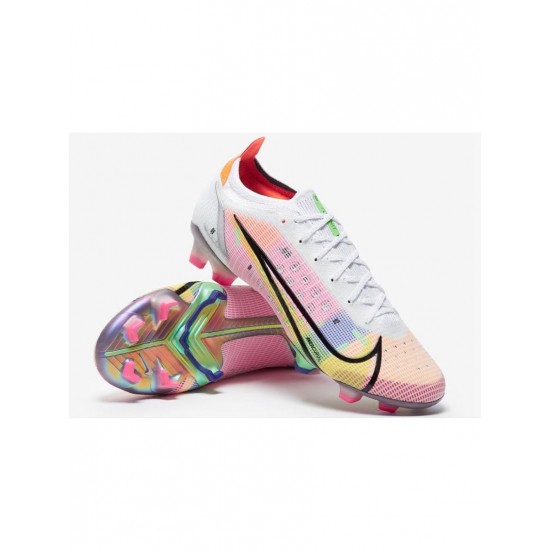 Nike Mercurial Vapor Dragonfly 14 Elite FG White Metallic Silver Dark Raisin Soccer Cleats