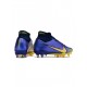 Nike Mercurial Superfly 9 Elite FG SG Pro Purple Yellow Black Soccer Cleats