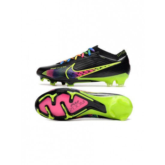 Nike Mercurial Vapor 15 Elite FG Black Yellow Pink Multicolor Soccer Cleats