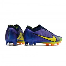 Nike Mercurial Vapor 15 Elite FG Purple Yellow Black Soccer Cleats