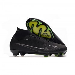 Nike Air Zoom Mercurial Superfly Elite 9 FG Black Grey White Volt Soccer Cleats