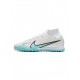 Nike Air Zoom Mercurial Superfly Ix Elite TF White Blue Soccer Cleats
