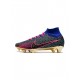 Nike Air Zoom Mercurial Vapor Xv Elite FG Firm Ground Blue Gold  Soccer Cleats