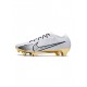 Nike Air Zoom Mercurial Vapor Xv Elite FG Firm Ground White Black Gold Soccer Cleats