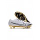 Nike Air Zoom Mercurial Vapor Xv Elite FG Firm Ground White Black Gold Soccer Cleats