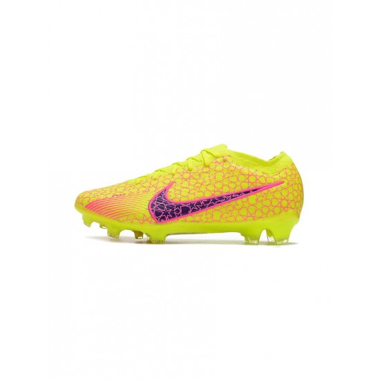 Nike Air Zoom Mercurial Vapor Xv Elite FG Firm Ground Yellow Purple Soccer Cleats