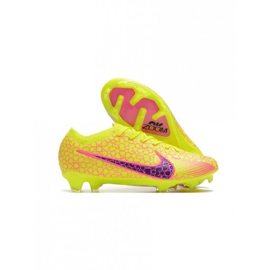 Nike Air Zoom Mercurial Vapor Xv Elite FG Firm Ground Yellow Purple Soccer Cleats