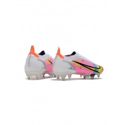 Nike Mercurial Dragonfly Vapor 14 Elite SG Pro White Metallic Silver Dark Raisin Soccer Cleats