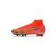 Nike Mercurial Superfly 8 Elite AG Pro Bright Crimson Metallic Silver Soccer Cleats