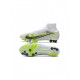 Nike Mercurial Superfly 8 Elite AG Pro Silver Safari Pack White Black Metallic Silver Volt Soccer Cleats
