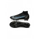 Nike Mercurial Superfly 8 Elite AG Pro Black Iron Grey University Blue Soccer Cleats