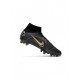 Nike Mercurial Superfly 8 Elite AG Pro Black Metallic Gold Metallic Silver Soccer Cleats