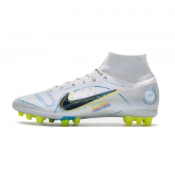 Nike Mercurial Superfly 8 Elite AG Pro Grey Blue Light Marine Soccer Cleats