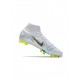 Nike Mercurial Superfly 8 Elite AG Pro Grey Blue Light Marine Soccer Cleats