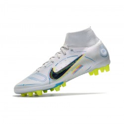 Nike Mercurial Superfly 8 Elite AG Pro Grey Blue Light Marine Soccer Cleats