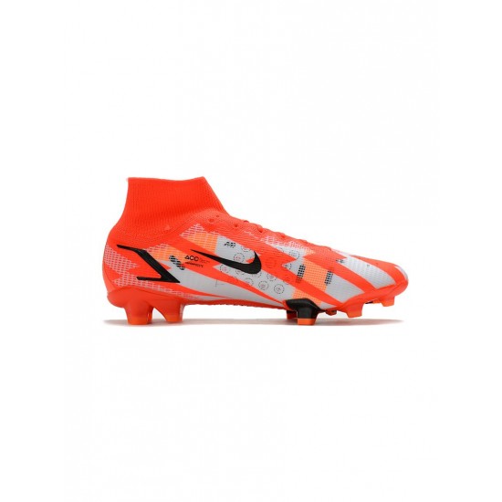 Nike Mercurial Superfly 8 Elite Cr7 FG Chile Red Black Ghost Total Orange Soccer Cleats