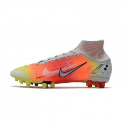 Nike Mercurial Superfly 8 Elite Elite AG Pro White Metallic Silver Pure Platinum Soccer Cleats