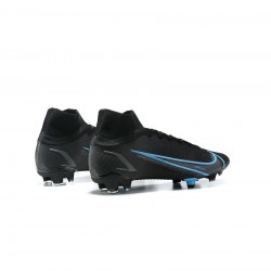 Nike Mercurial Superfly 8 Elite FG Black Blue  Soccer Cleats