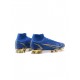 Nike Mercurial Superfly 8 Elite FG Blue Gold  Soccer Cleats