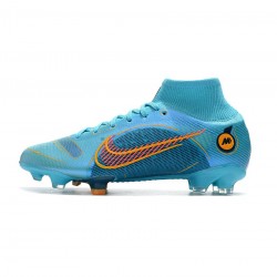 Nike Mercurial Superfly 8 Elite FG Blueprint Chlorine Blue Laser Orange Marina Soccer Cleats