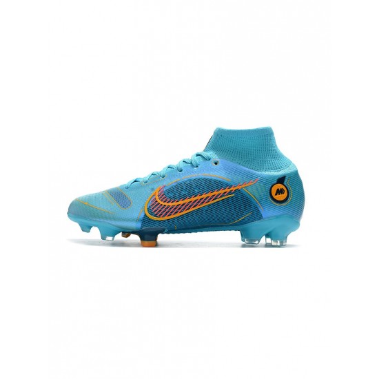 Nike Mercurial Superfly 8 Elite FG Blueprint Chlorine Blue Laser Orange Marina Soccer Cleats