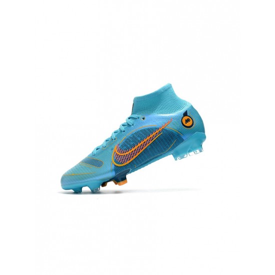 Nike Mercurial Superfly 8 Elite FG Blueprint Chlorine Blue Laser Orange Marina Soccer Cleats