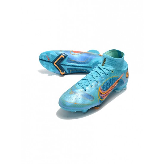 Nike Mercurial Superfly 8 Elite FG Blueprint Chlorine Blue Laser Orange Marina Soccer Cleats