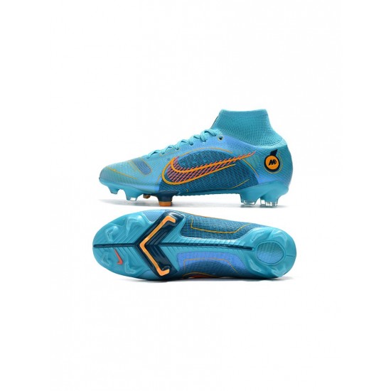 Nike Mercurial Superfly 8 Elite FG Blueprint Chlorine Blue Laser Orange Marina Soccer Cleats